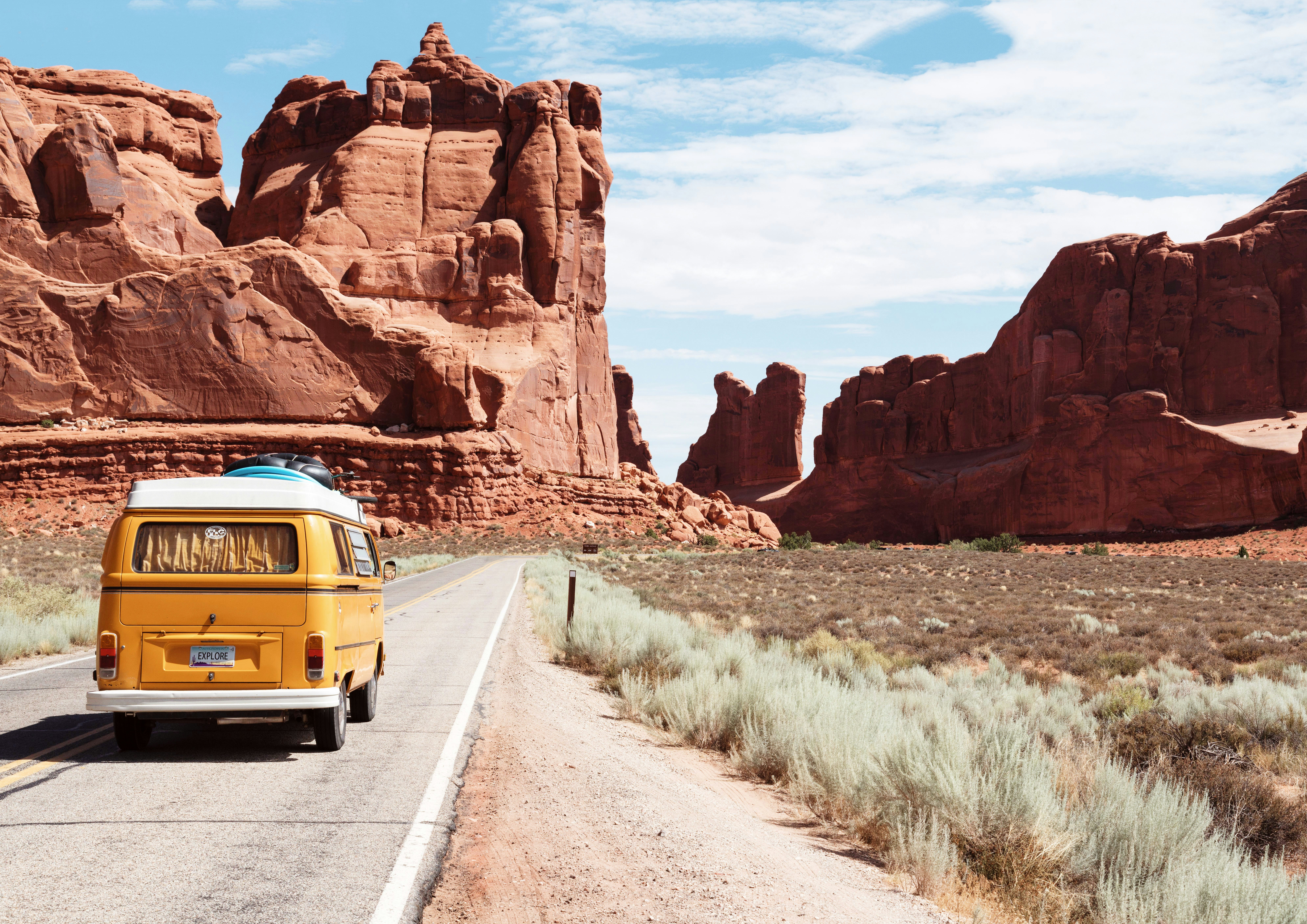 Road through mountains